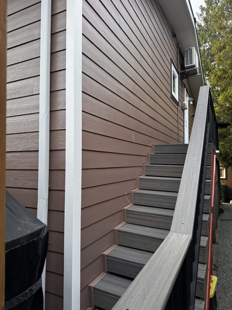 renovated siding and white accents