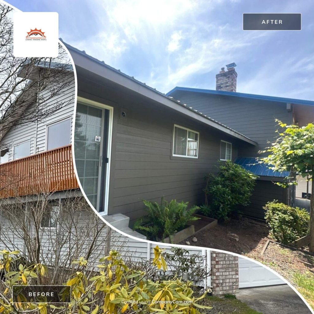 before and after hardieplank siding installation