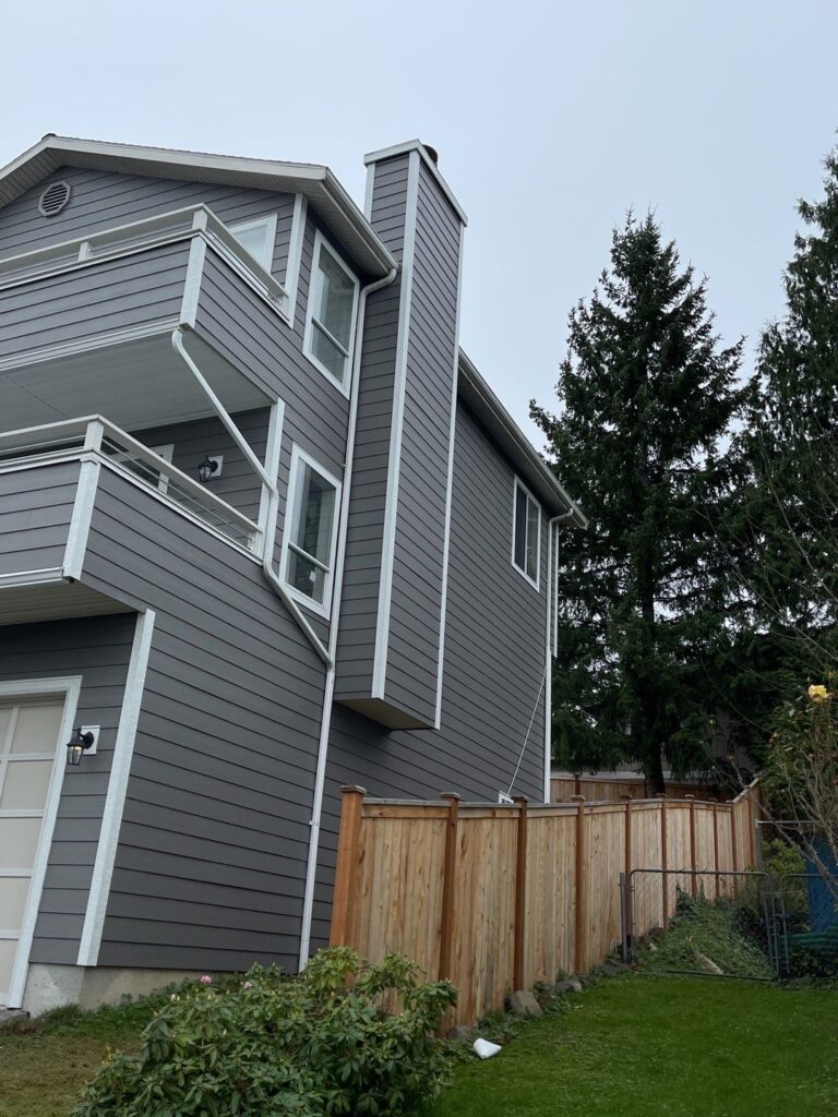 corner and side of house featuring hardieplank siding in Lake Stevens, WA