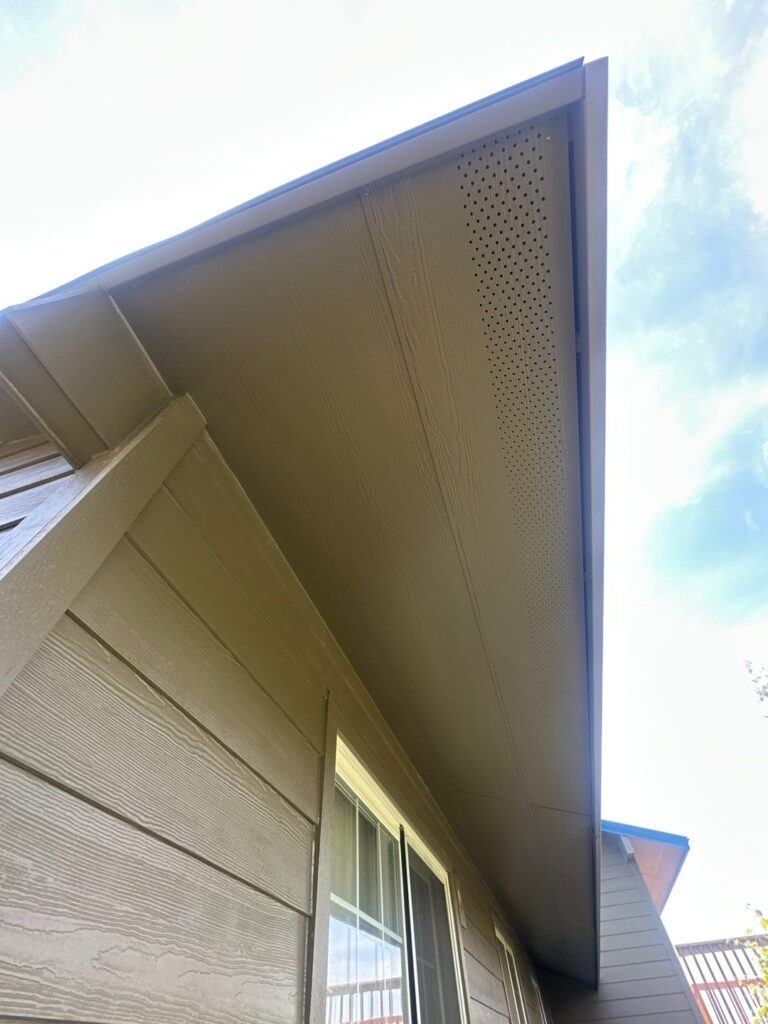 prevented soffit in timber bark