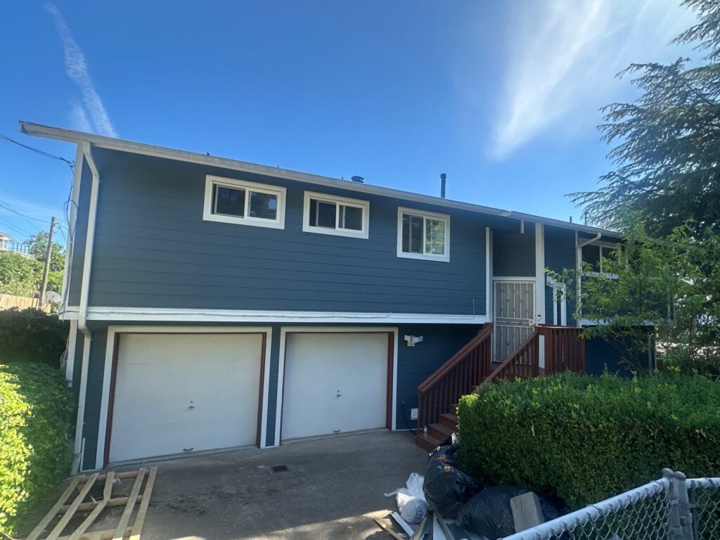 evening blue james hardie siding replacement in south seattle