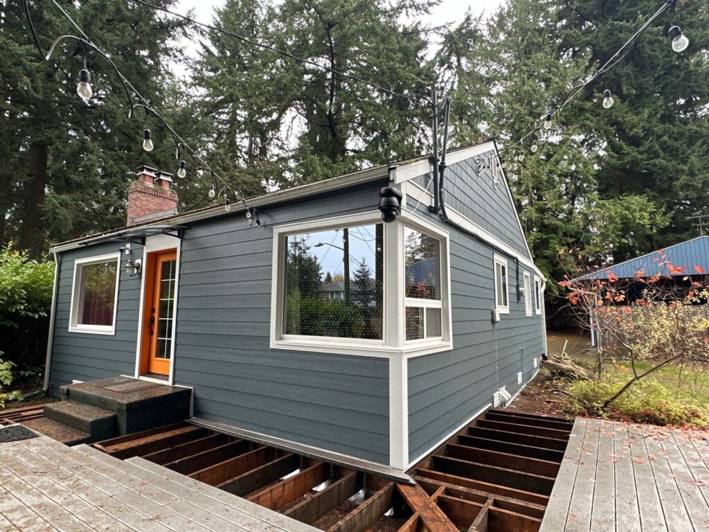 evening blue pre finished james hardie color siding in planks and shingles straight edge