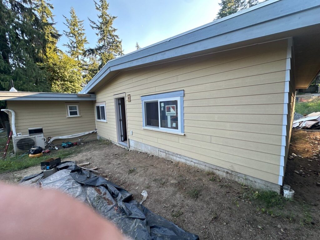 lap siding on house walls