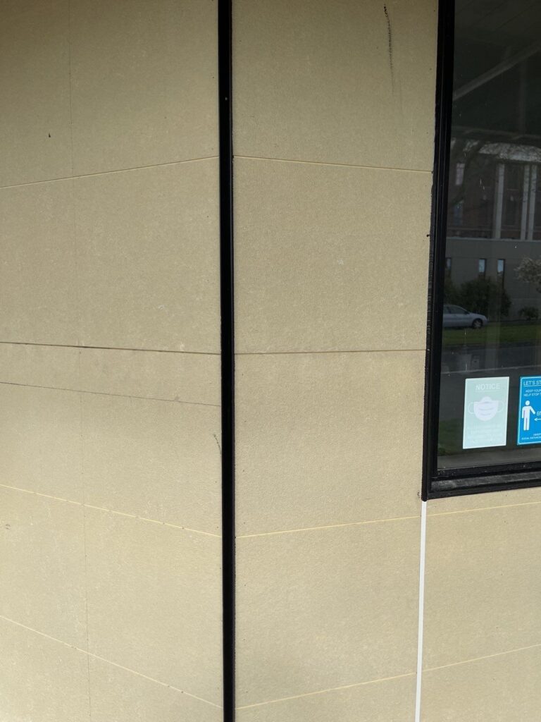 Smooth fiber cement panel siding with vertical reveal detail in North Everett, WA