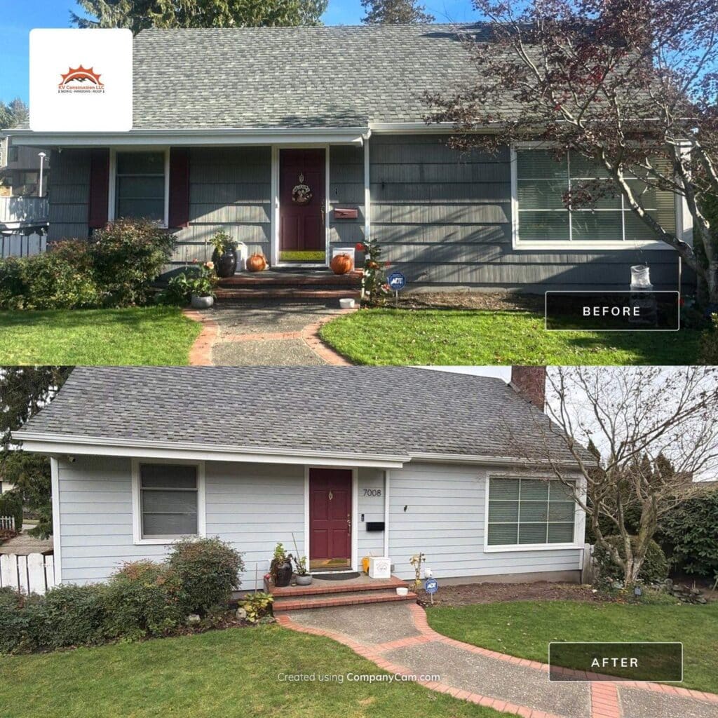 View Ridge Seattle Light Mist ColorPlus Hardie siding replacement