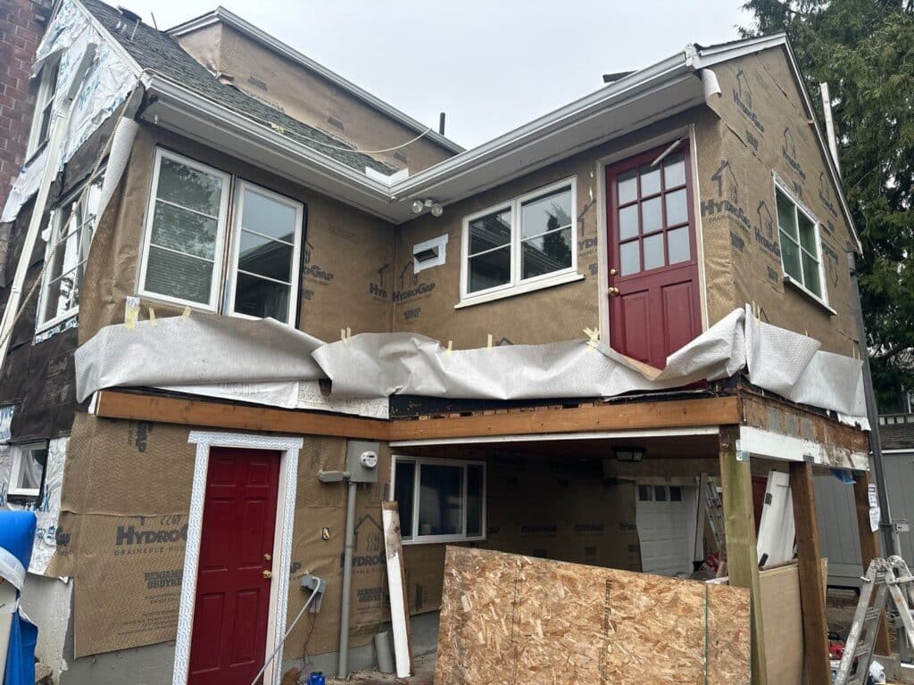 HydroGap drainable housewrap installed before Hardie siding