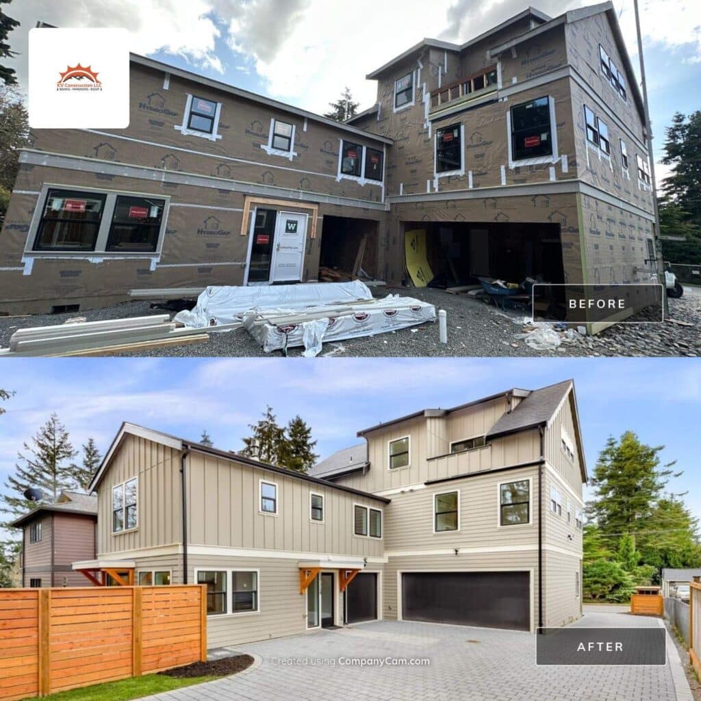 Haller Lake Seattle apartment HardiePanel siding installation
