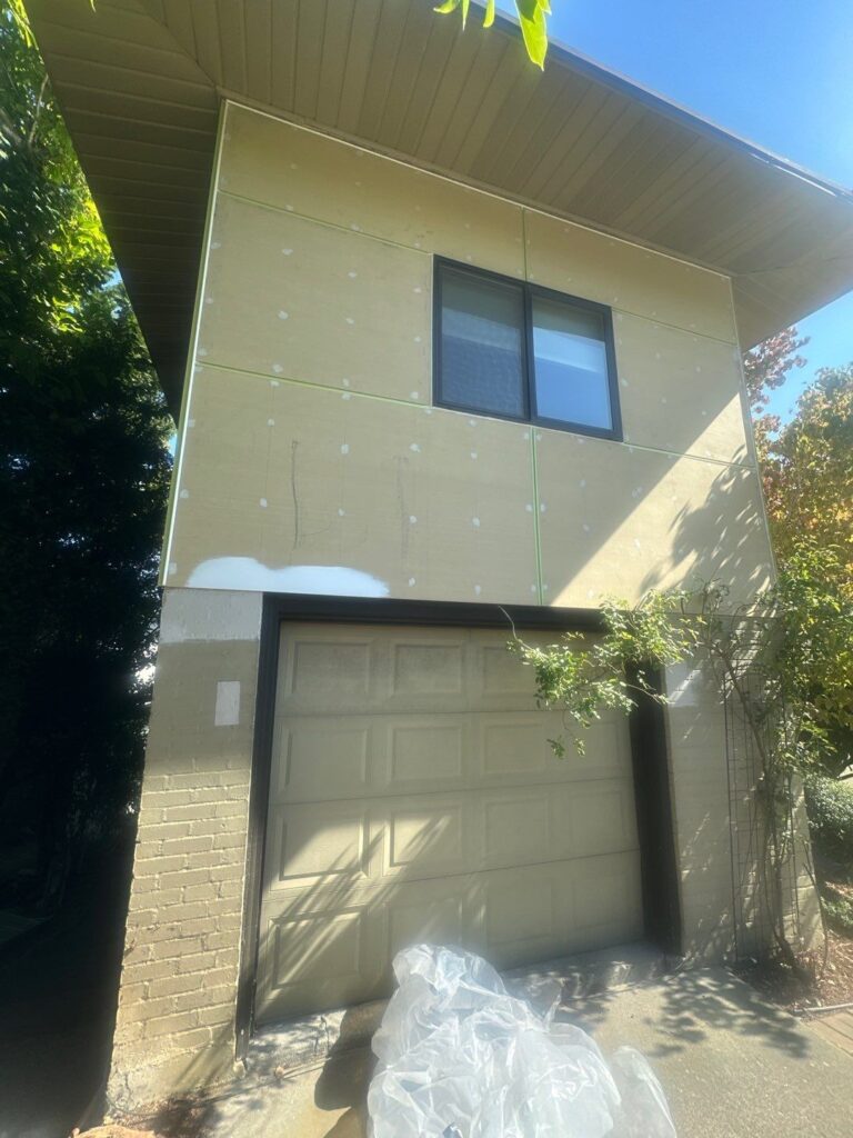 Construction debris disposal during View Ridge siding project