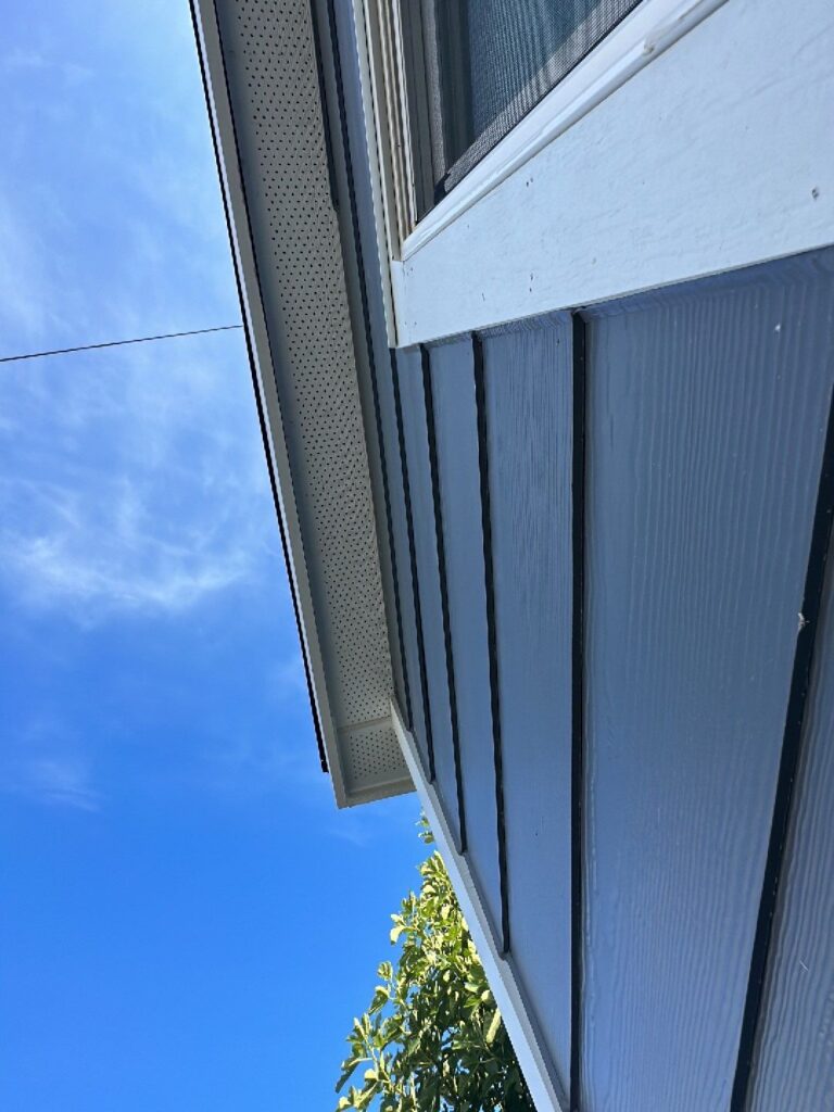 Arctic White Hardie door trim on existing garage