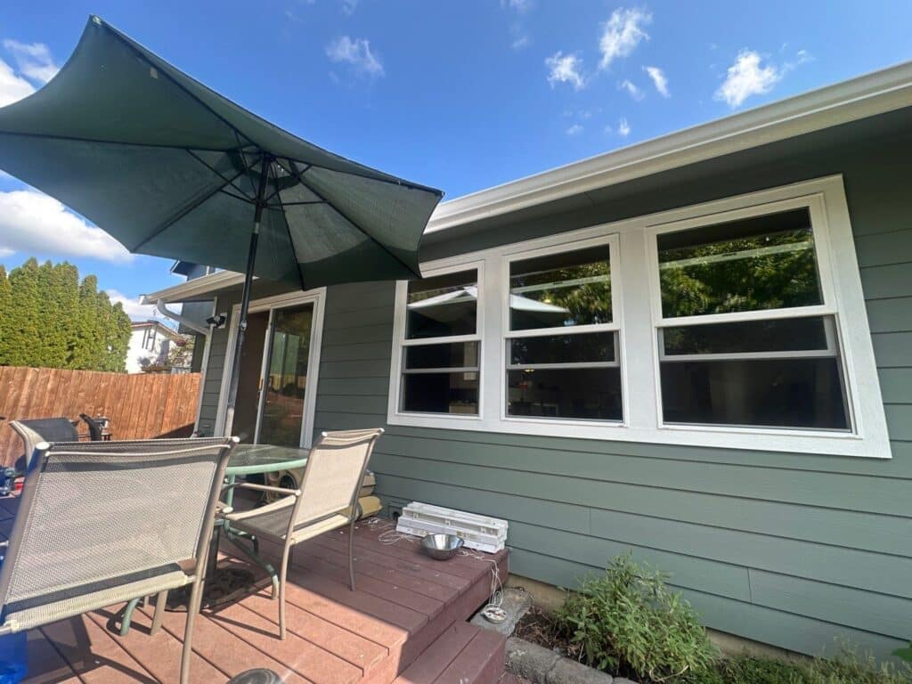 Cedarmill vented HardieSoffit installed around entire home