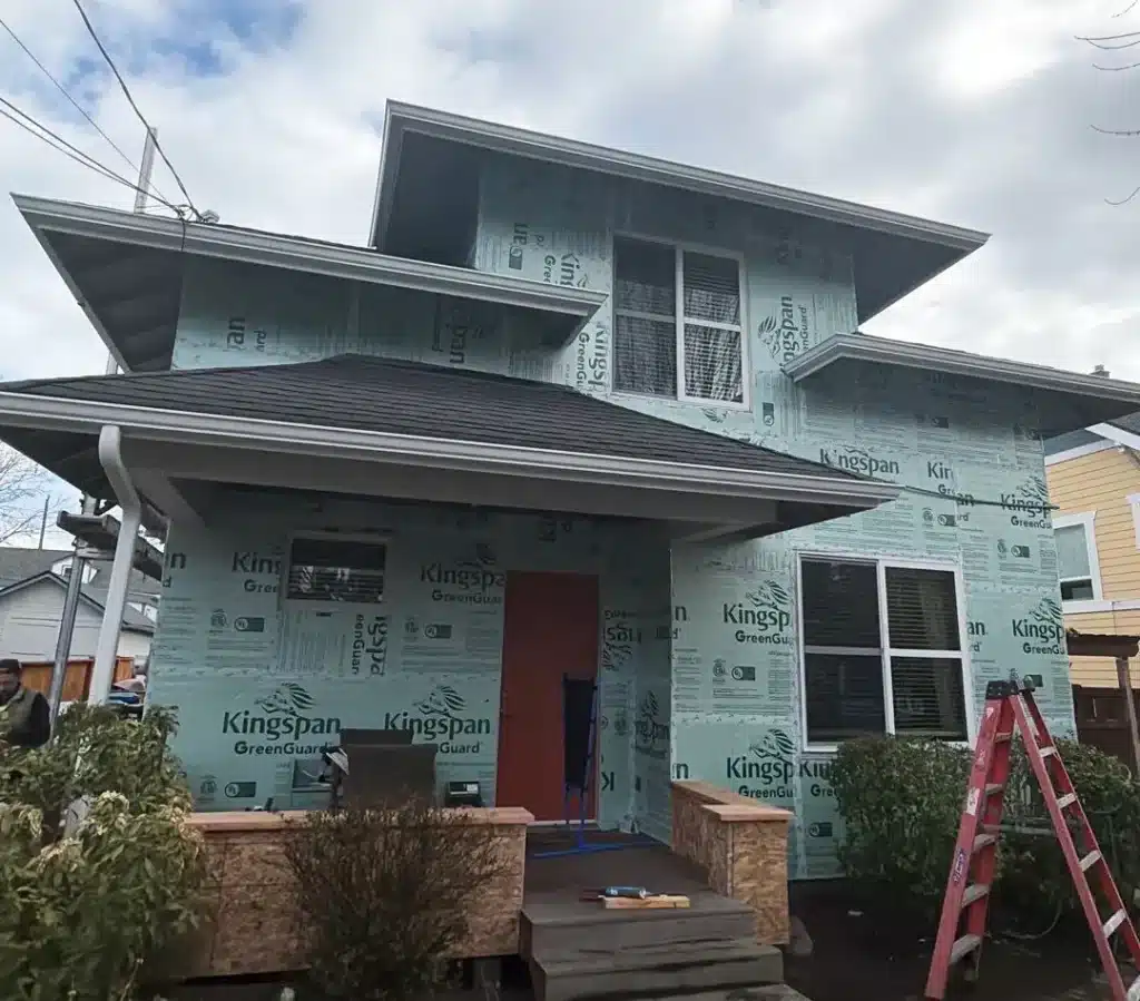 Window and door flashing details for Ballard Monterey Taupe ColorPlus Hardie Siding With TK Cedar Details