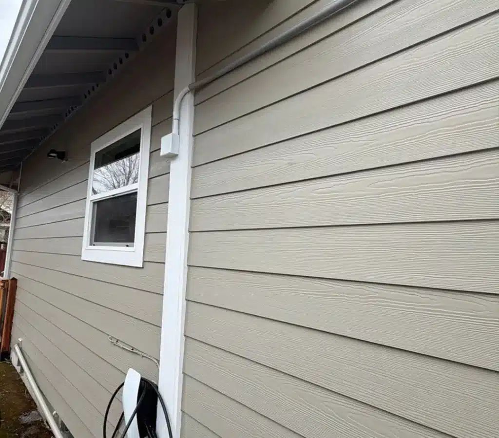 Hardie trim and corner details on Ballard, Seattle, WA exterior remodel