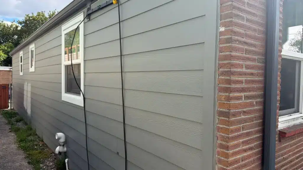 Arctic White or Statement Collection rustic Hardie 5/4x4 outside corners, window trim, and door trim installed with James Hardie siding