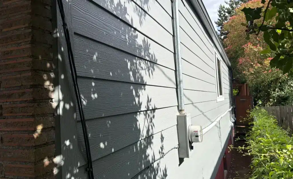 Completed fiber cement siding project in Columbia City, Seattle, WA
