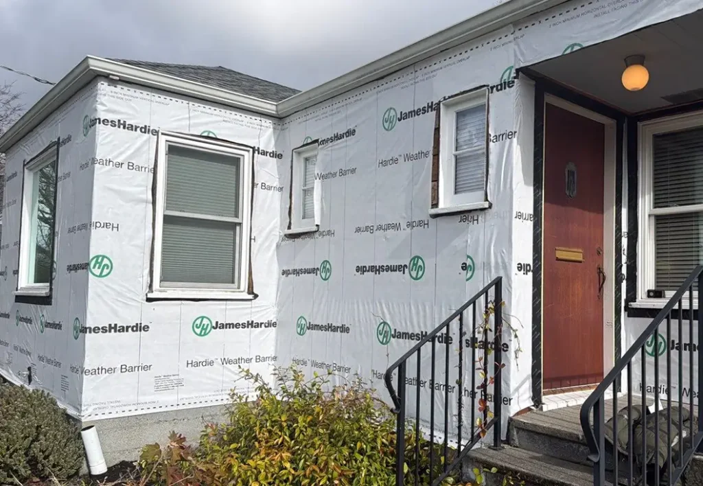Window and door flashing details for Greenwood Lead-Safe HardiePlank Siding Replacement & Evergreen Fog Exterior Painting