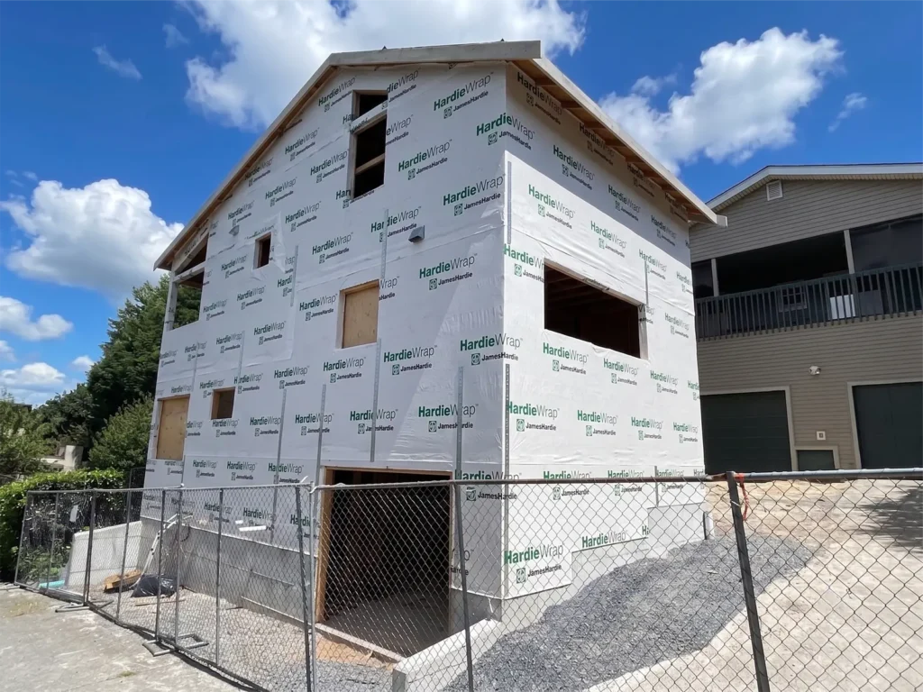 Window and door flashing details for Madrona New Construction HardiePanel Siding, Soffit, Windows & Door Installation