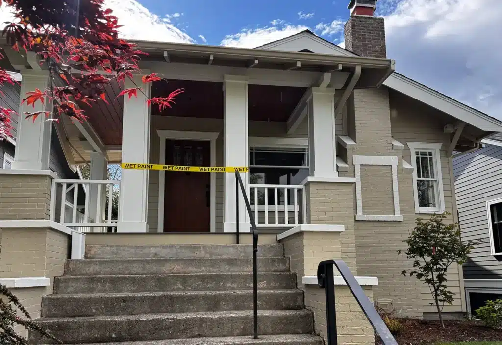 CompanyCam project documentation for Queen Anne Smooth HardiePlank Siding Replacement, Lead-Safe Removal & Pine Soffit Upgrade