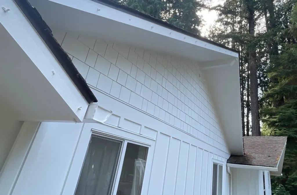 Window and door flashing details for Snohomish / Lake Roesiger Board-and-Batten Hardie Siding Installation With HydroGap
