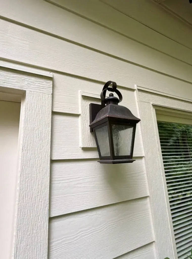 Prime rustic Hardie 5/4x4 outside corners, window trim, and door trim installed with James Hardie siding