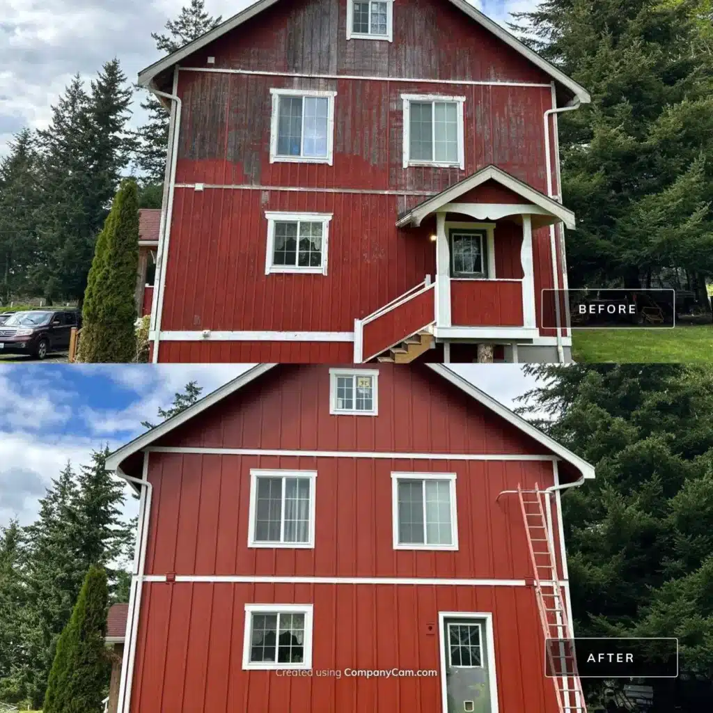 Smooth James HardiePanel board-and-batten siding project by KV Construction