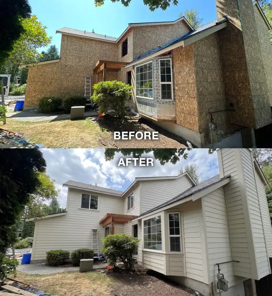 New construction James Hardie siding package by KV Construction