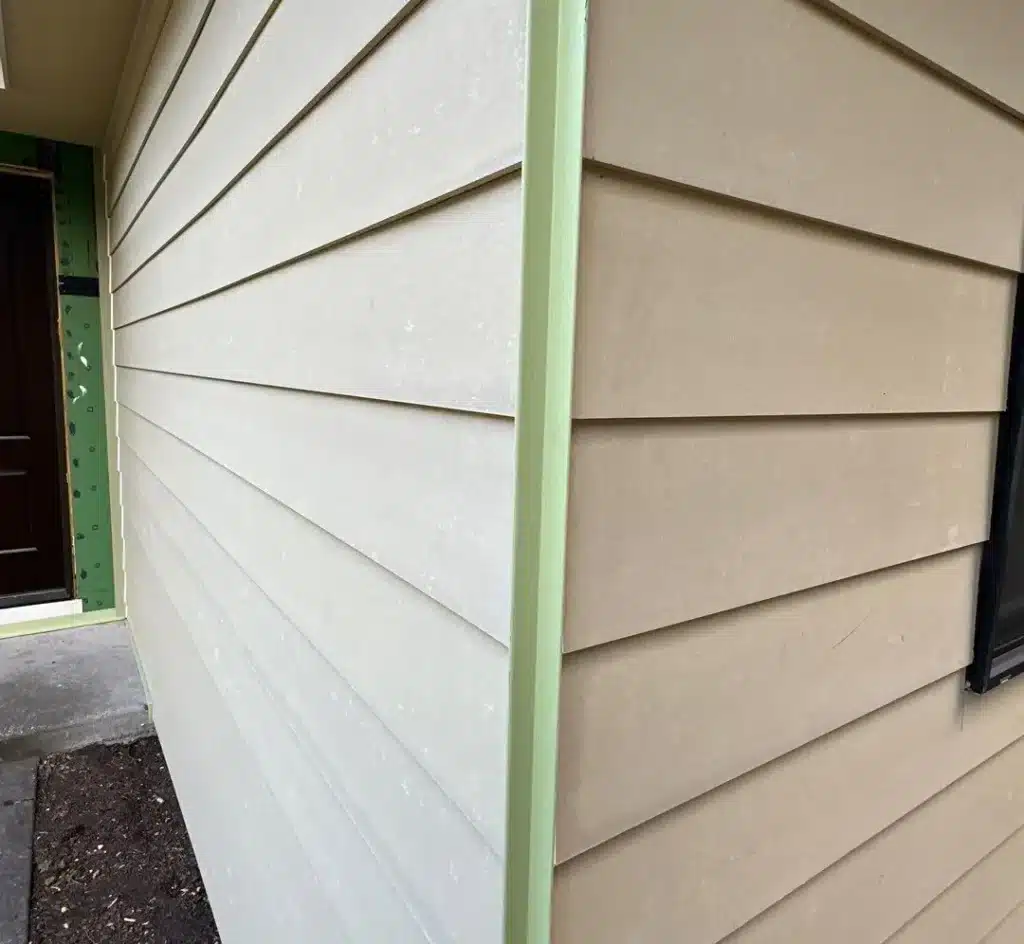 8 1/4-inch Smooth Hardie lap siding with 7-inch reveal