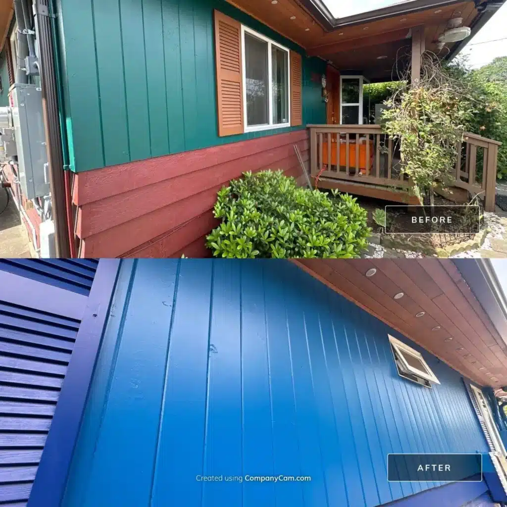Primed Cedarmill James Hardie siding replacement by KV Construction