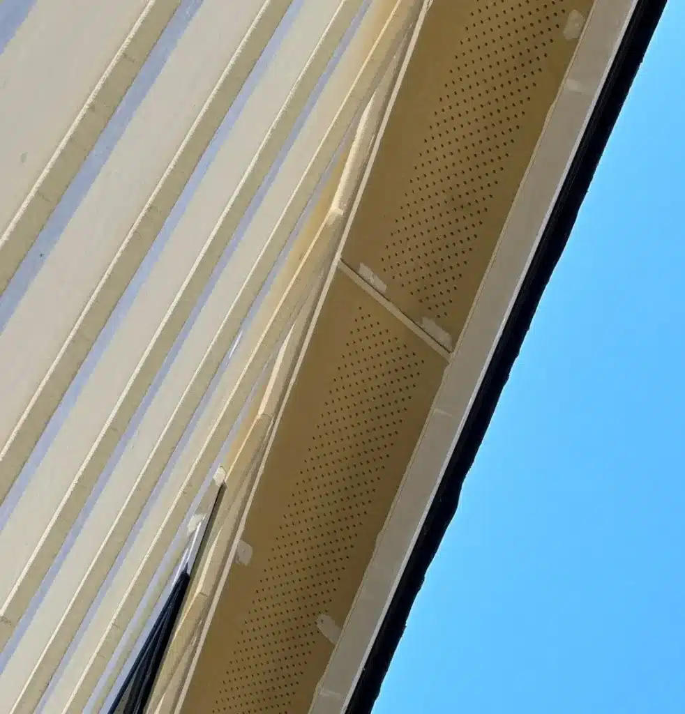 HydroGap window tape detail on large James Hardie exterior project