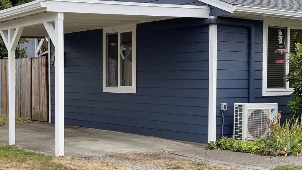 Fiber cement siding profile detail in Arlington