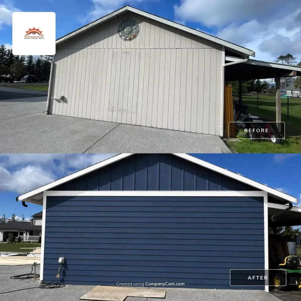 Bothell Bothell 1x6 Primed TK Channel Cedar Siding Replacement With New OSB, HardieWrap & Hardie Trim by KV Construction