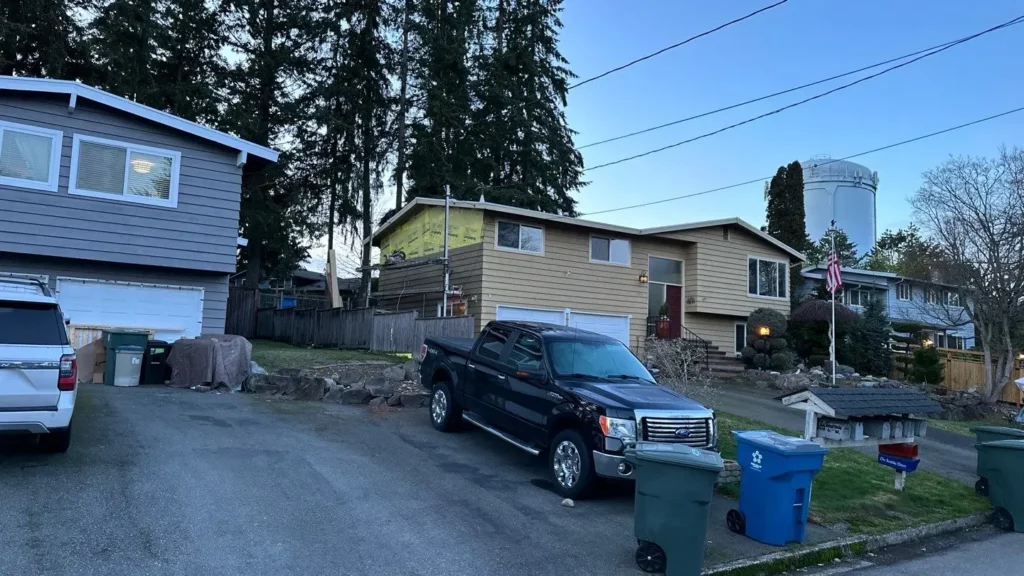 Window and door transition details on Edmonds exterior