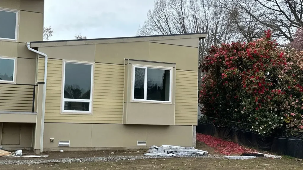 Fiber cement siding profile detail in Everett