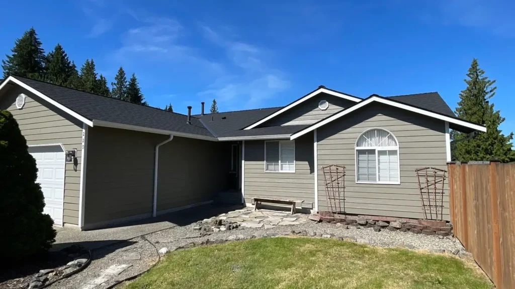 Weather barrier and flashing details on Granite Falls exterior