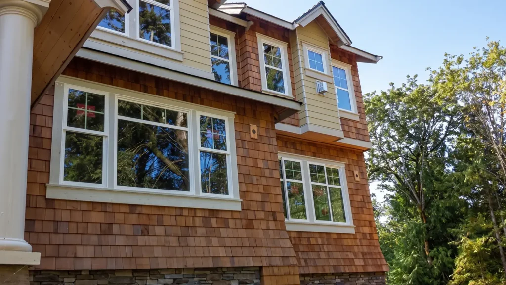 Issaquah Issaquah Western Red Cedar Shingles & Primed HardiePlank Siding With 28 Windows by KV Construction