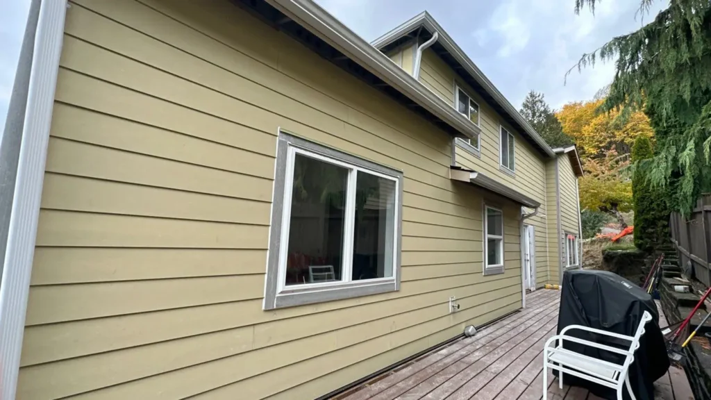 Fiber cement siding profile detail in Kirkland