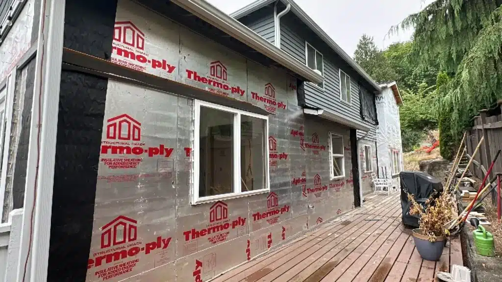 Weather barrier and flashing details on Kirkland exterior