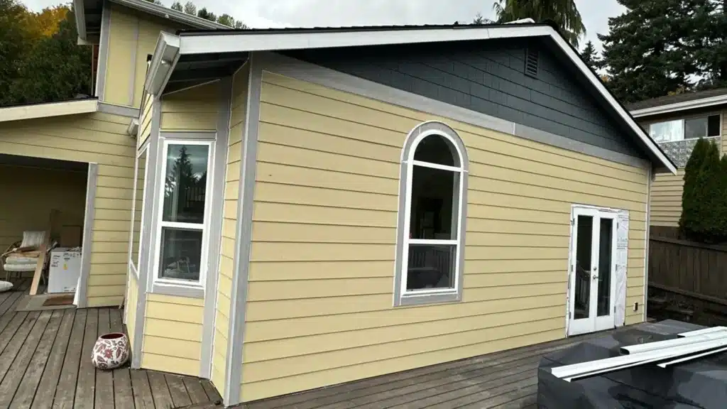 Window and door transition details on Kirkland exterior