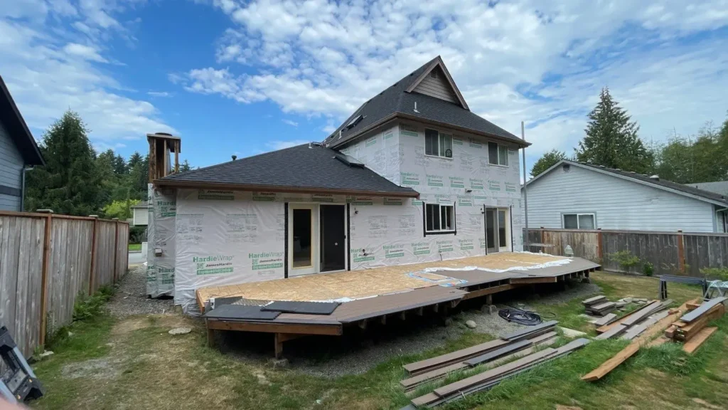 Weather barrier and flashing details on Lake Stevens exterior