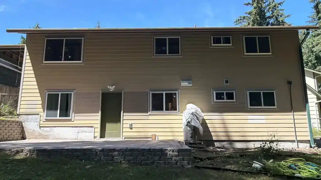 Window and door transition details on Lynnwood exterior