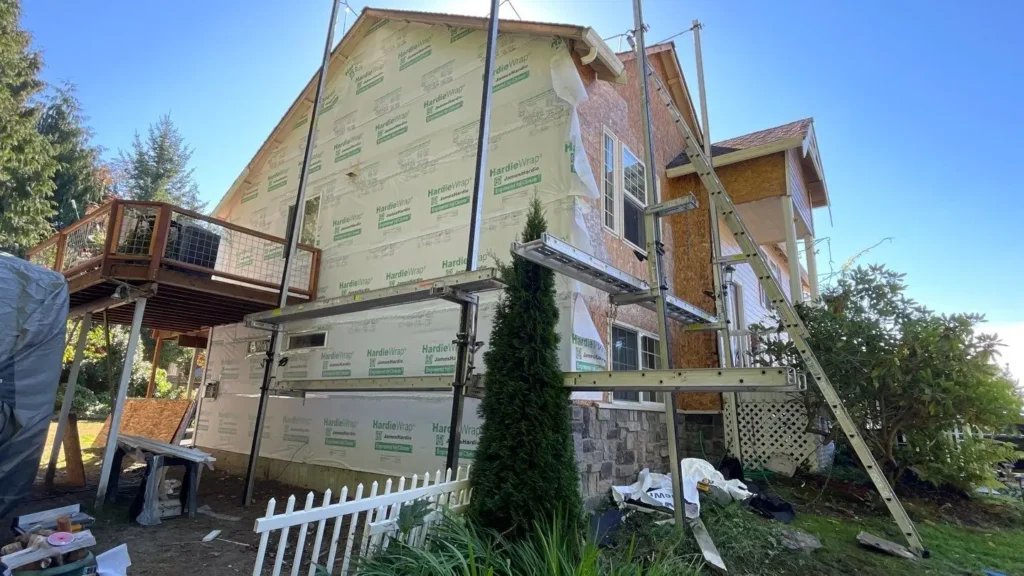 Weather barrier and flashing details on Marysville exterior