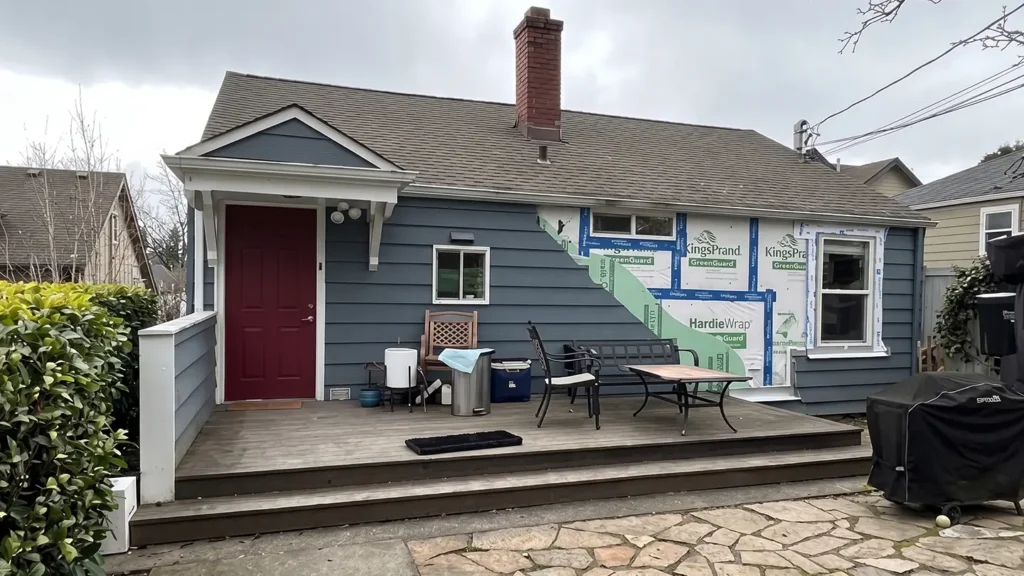 Weather barrier and flashing details on Sedro-Woolley exterior
