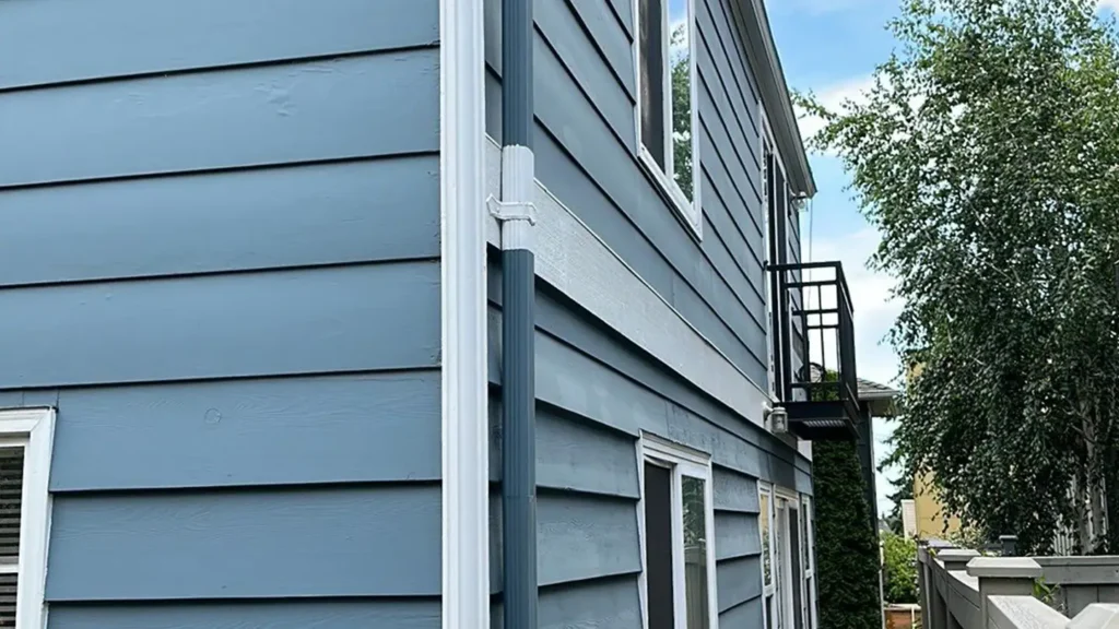 Window and door transition details on Sedro-Woolley exterior