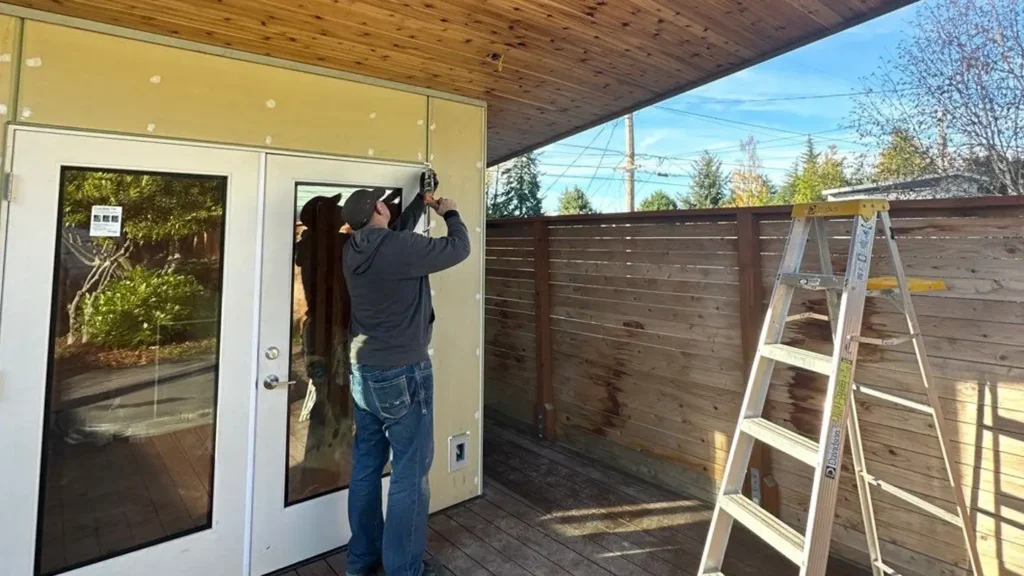 Window and door transition details on Seattle exterior