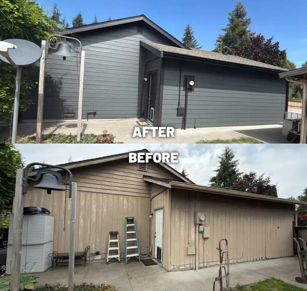 Sedro-Woolley Sedro-Woolley Midnight Black ColorPlus James Hardie Siding With Front Demo & OSB Corrections by KV Construction