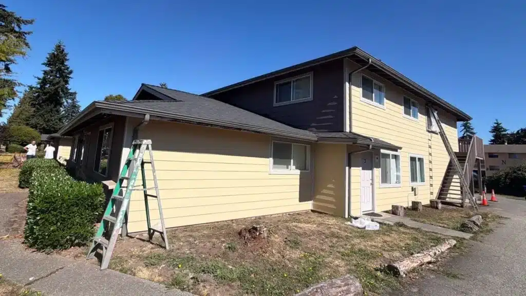 James Hardie siding with 8-inch reveal on Everett condos