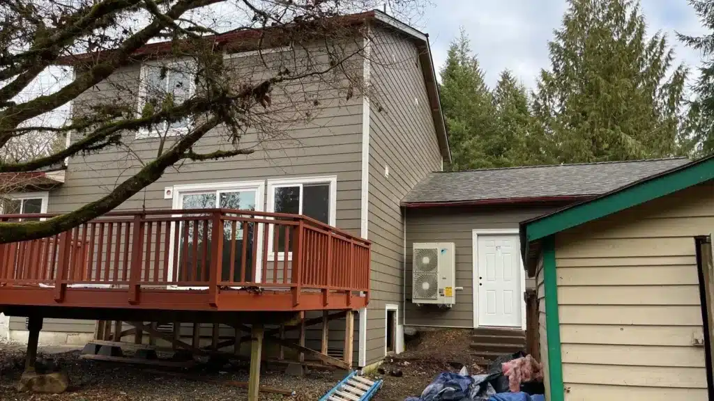 Plywood replacement during Monroe siding project