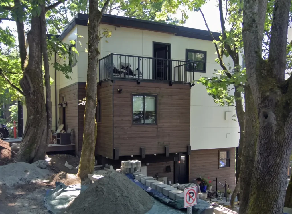 Fiber cement panel siding around Seattle home windows