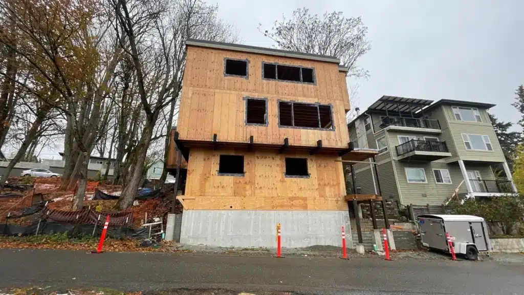 HardieWrap weather barrier on Seattle siding project