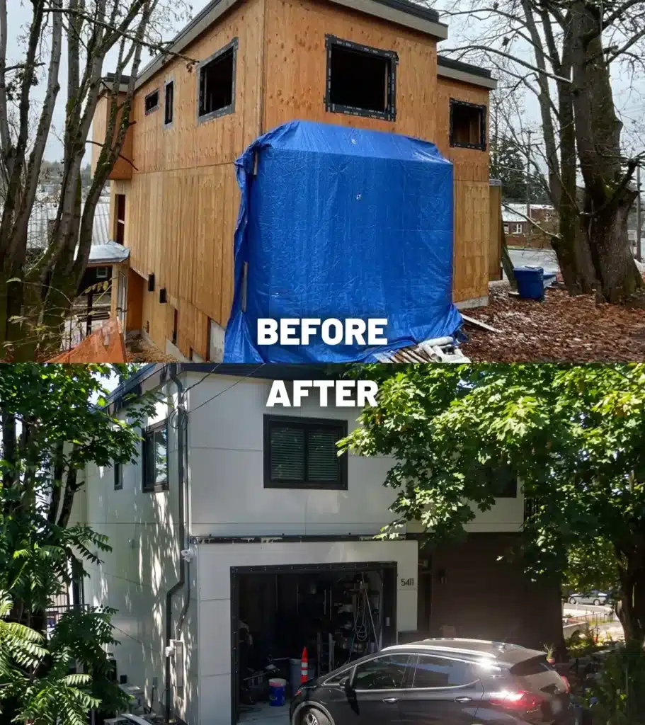 Seattle James HardiePanel siding installation