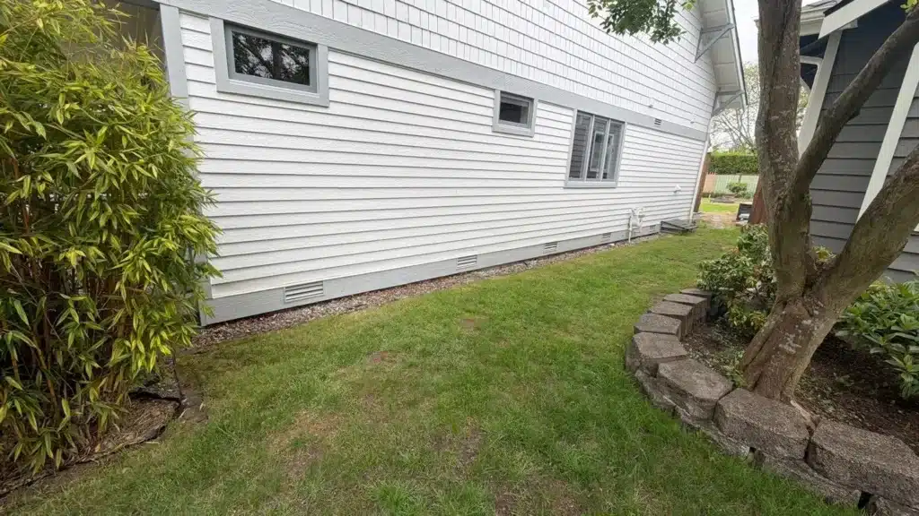 Smart LP siding installed above new flashing